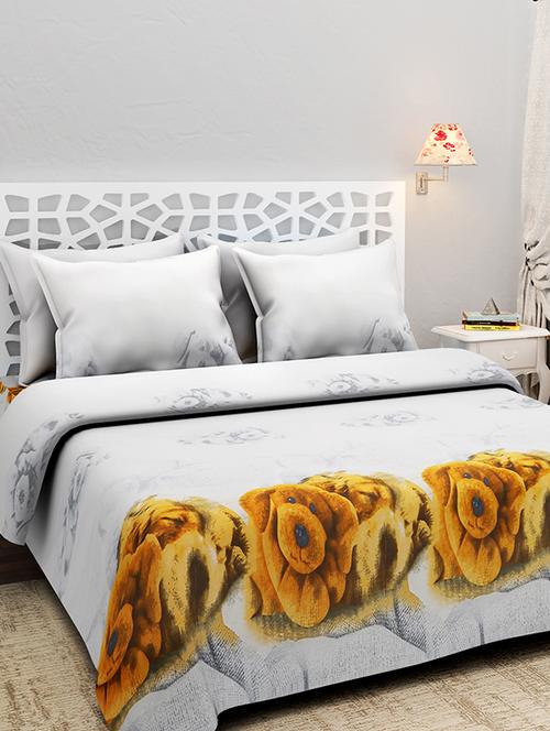 white polycotton bedsheet - 14459305 - Very Small Image - 1