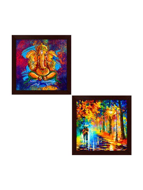 Set Of 2 wooden frames Painting - 14459416 - Very Small Image - 1