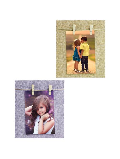 Pack of 2 Wooden Table Top & Wall hanging Frames - 14459434 - Standard Image - 1