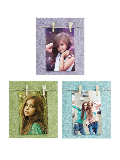 Pack of 3 Wooden Table Top & Wall hanging Frames - 14459442 - Standard Image - 1