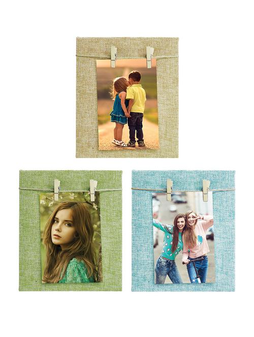 Pack of 3 Wooden Table Top & Wall hanging Frames - 14459444 - Standard Image - 1