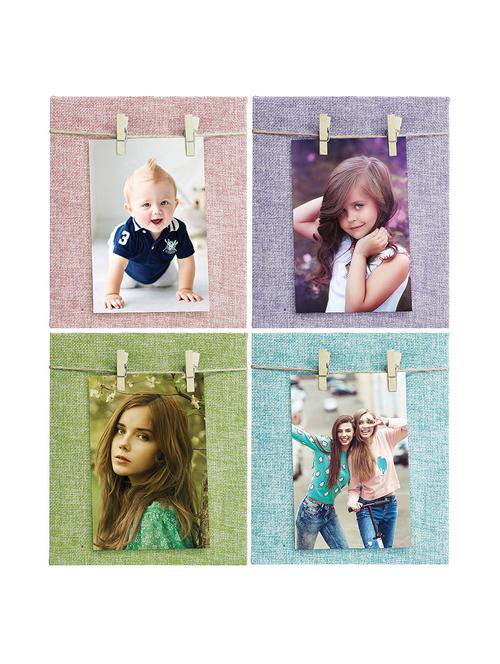 Pack of 4 Wooden Table Top & Wall hanging Frames - 14459448 - Standard Image - 1