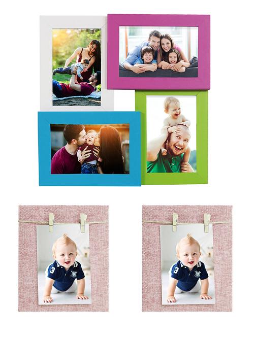Pack of 3 Wooden Table Top & Wall hanging Frames - 14459485 - Standard Image - 1