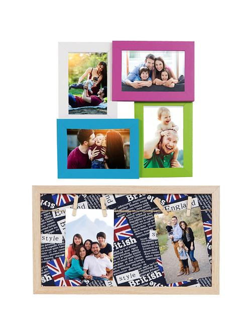 Pack of 2 Wooden Table Top & Wall hanging Frames - 14459509 - Standard Image - 1