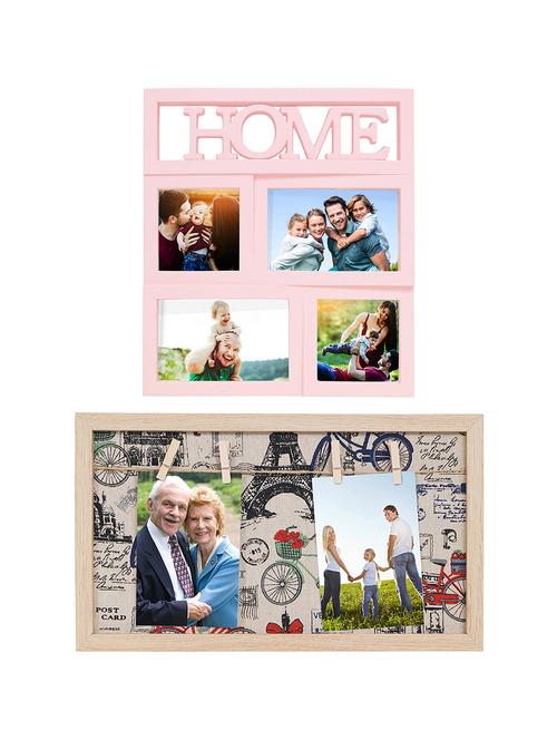 Pack of 2 Wooden Table Top & Wall hanging Frames - 14459516 - Standard Image - 1
