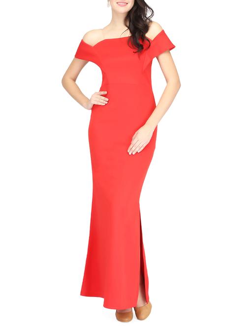 red scuba bodycon dress - 14459897 - Standard Image - 1
