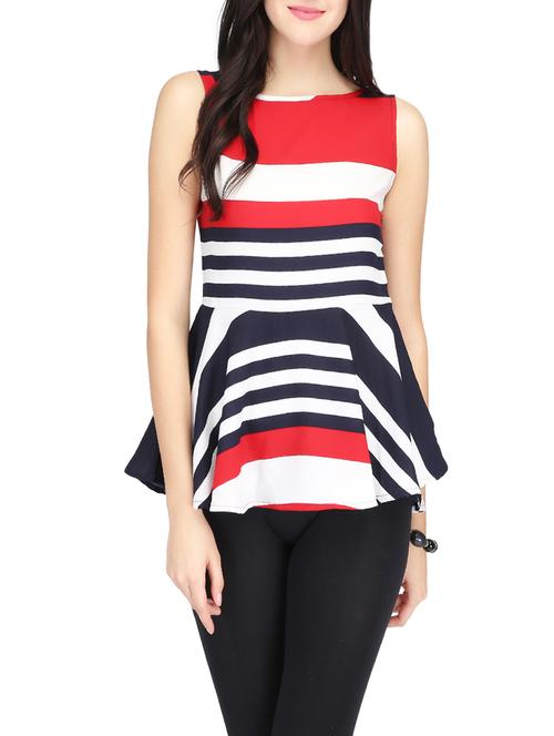 multi colored Stripped top - 14459929 - Very Small Image - 1