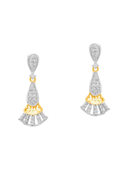 gold brass drop earrings - 14460360 - Very Small Image - 1