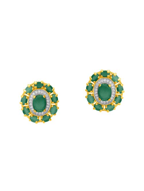 gold brass studs earring - 14460382 - Very Small Image - 1