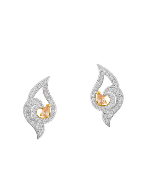 gold brass studs earring - 14460398 - Very Small Image - 1