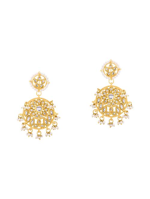 gold brass other earring - 14460608 - Very Small Image - 1