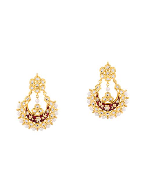 gold brass other earring - 14460610 - Very Small Image - 1