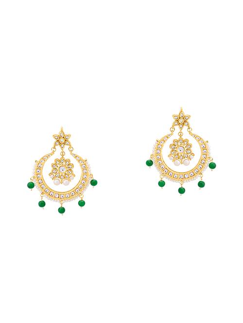 gold brass other earring - 14460611 - Very Small Image - 1