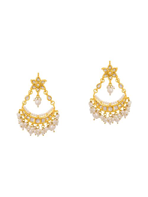 gold brass other earring - 14460612 - Very Small Image - 1