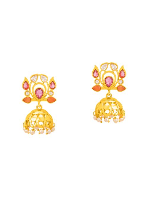 gold metal other earring - 14460696 - Very Small Image - 1