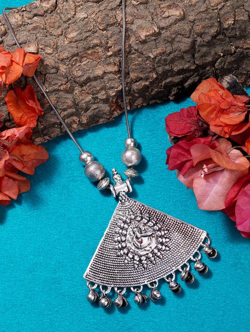 silver brass pendant - 14461023 - Very Small Image - 1
