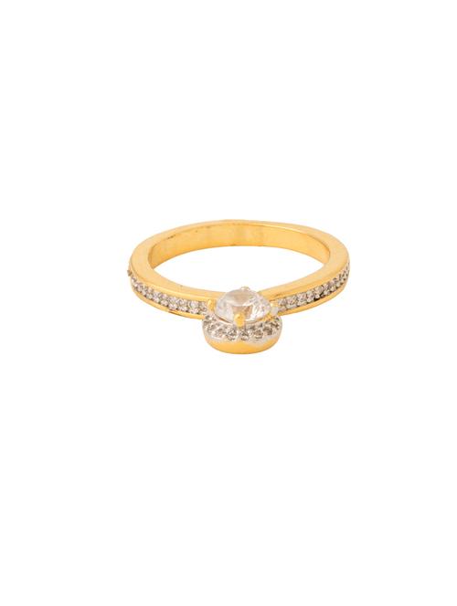 gold brass hand ring - 14461055 - Very Small Image - 1
