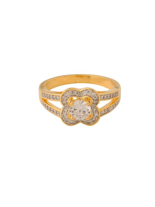 gold brass hand ring - 14461074 - Very Small Image - 1