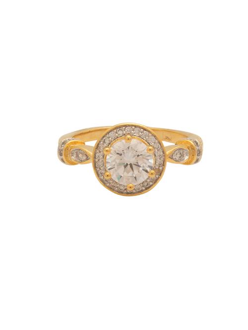 gold brass hand ring - 14461086 - Very Small Image - 1