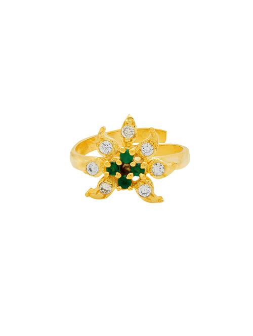 gold brass toe ring - 14461125 - Very Small Image - 1