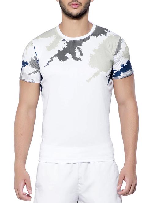 white polyester tshirt - 14461305 - Very Small Image - 1