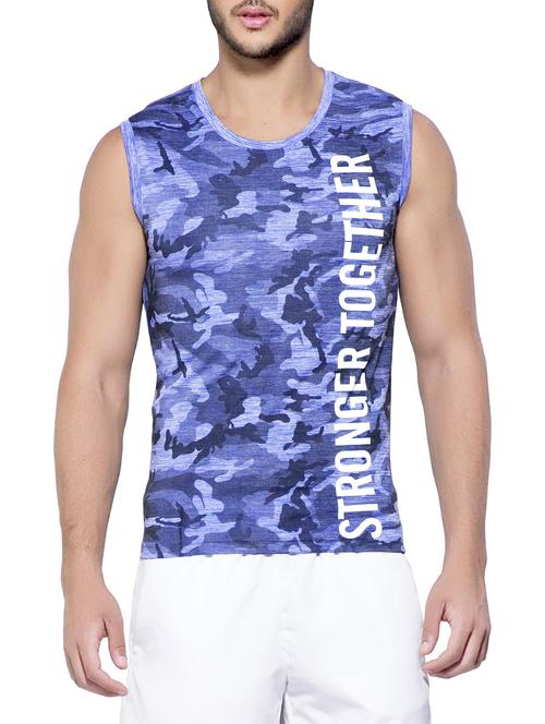blue polyester tshirt - 14461310 - Very Small Image - 1