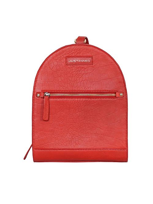 red leather fashion backpack - 14461338 - Very Small Image - 1