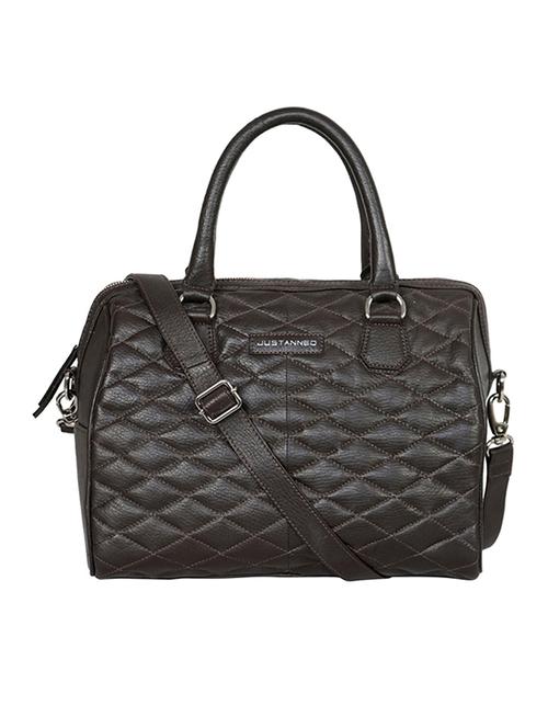brown leather duffel handbag - 14461347 - Standard Image - 1