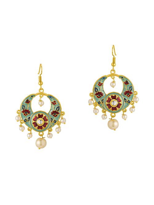 gold metal hoop earrings - 14461430 - Very Small Image - 1