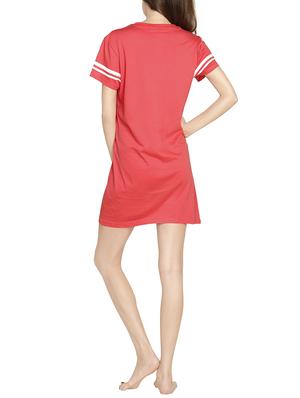 quirky print round neck sleep shirt - 14461677 - Standard Image - 3
