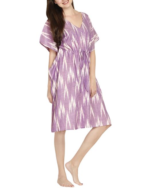 purple printed sleepshirt - 14461678 - Standard Image - 1
