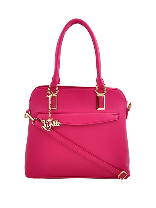 pink polyester regular handbag - 14462108 - Very Small Image - 1