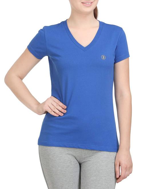 blue cotton tee - 14462210 - Standard Image - 1