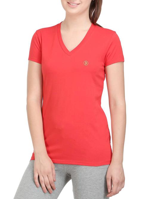 red cotton tee - 14462211 - Standard Image - 1