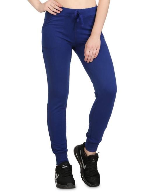 Blue cotton track pants - 14462287 - Standard Image - 1