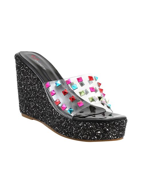 black platforms wedge - 14462337 - Standard Image - 1