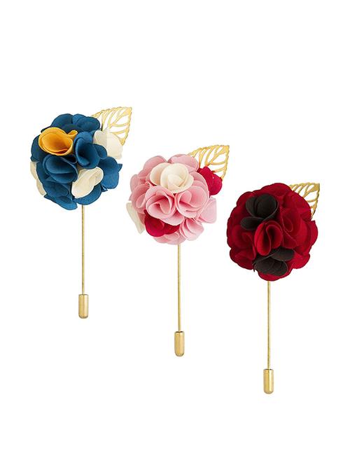 multi colored metal brooch (Set Of 3) - 14462389 - Very Small Image - 1
