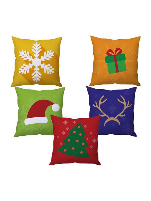 Polysilk Digitally Printed Set of 5 Cushion Covers - 14462496 - Very Small Image - 1