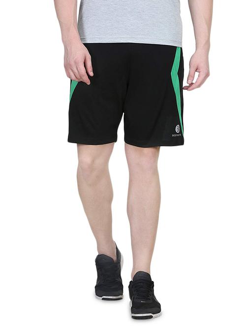 black cotton blend short - 14462563 - Very Small Image - 1