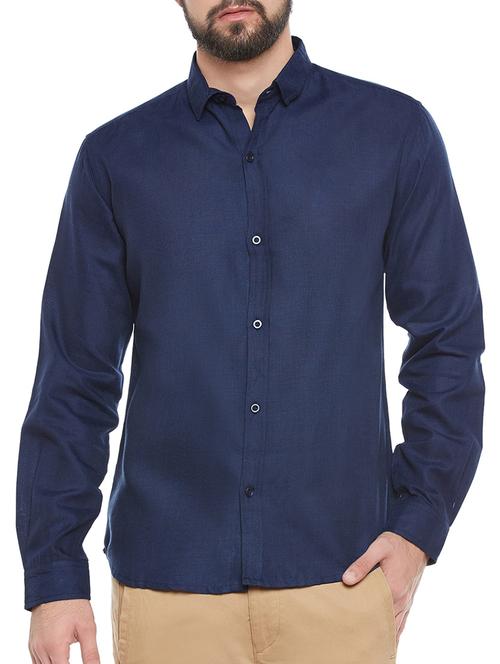 blue cotton formal shirt - 14462658 - Very Small Image - 1