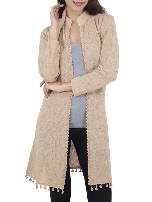 beige wool shrug - 14462676 - Very Small Image - 1