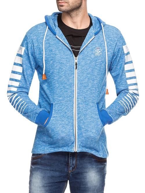 sky blue cotton sweatshirt - 14463453 - Very Small Image - 1