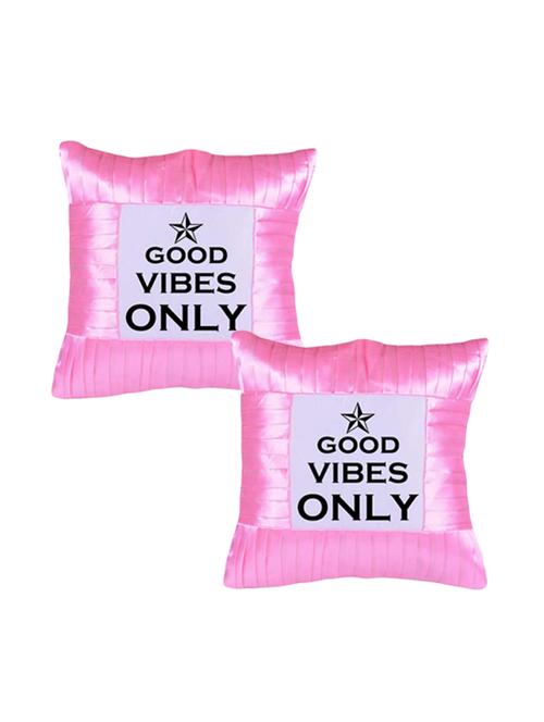Snoby "Good Vibes" Quoted printed Cusion Cover - 14463622 - Standard Image - 1
