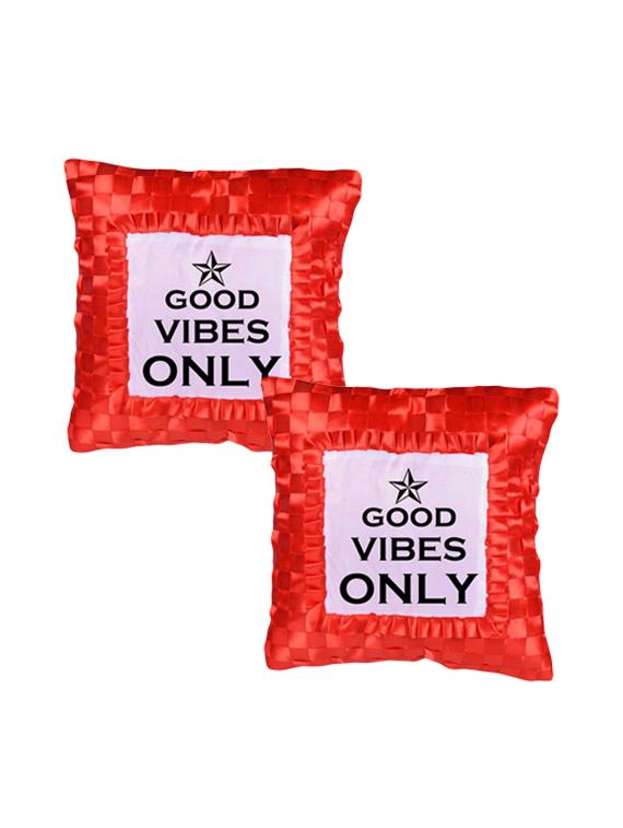 Snoby "Good Vibes" Quoted printed Cusion Cover - 14463624 - Zoom Image - 1