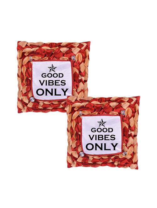 Snoby "Good Vibes" Quoted printed Cusion Cover - 14463632 - Standard Image - 1