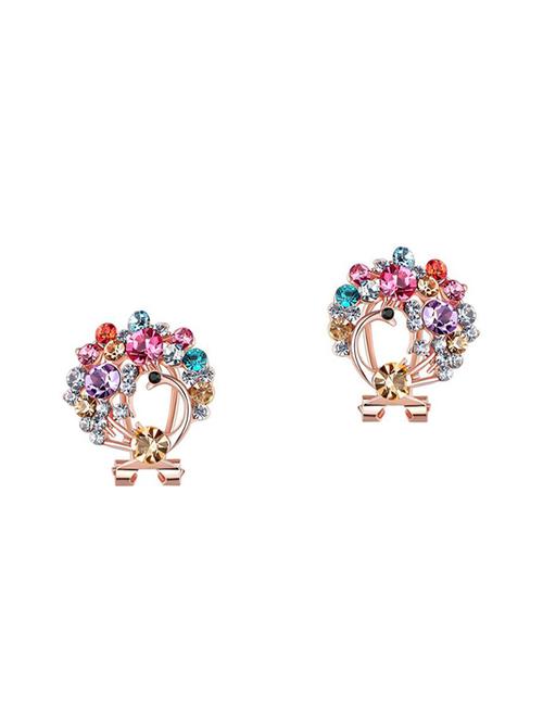 multi colored studs earring - 14463827 - Standard Image - 1