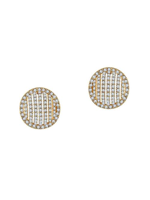 gold copper studs earrings` - 14463832 - Standard Image - 1
