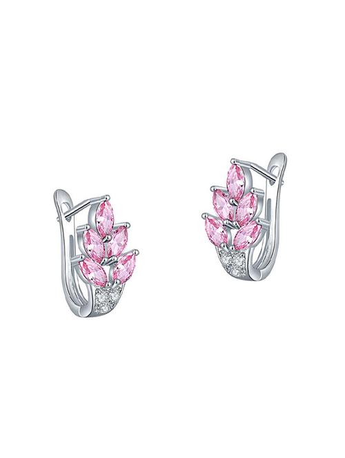 pink copper studs earring - 14463837 - Standard Image - 1