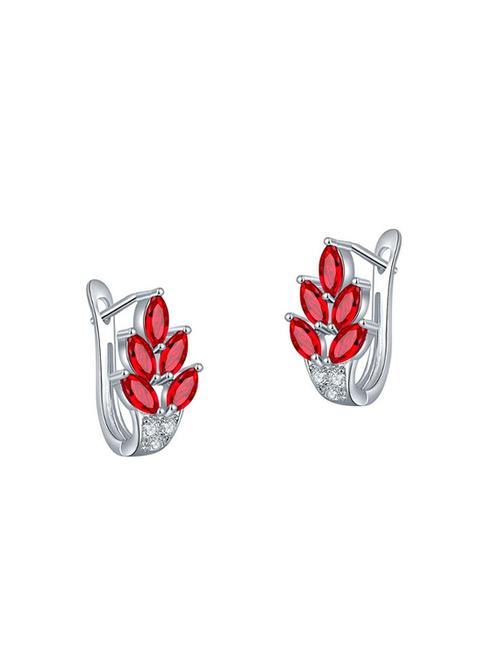 red studs earring - 14463838 - Standard Image - 1