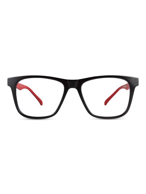 REACTR- Square Glasses Premium Optical Specs Full Frame Eyeglasses For Men (Black|53|Clear|Rx-able |EL123-C1) - 14464007 - Standard Image - 1